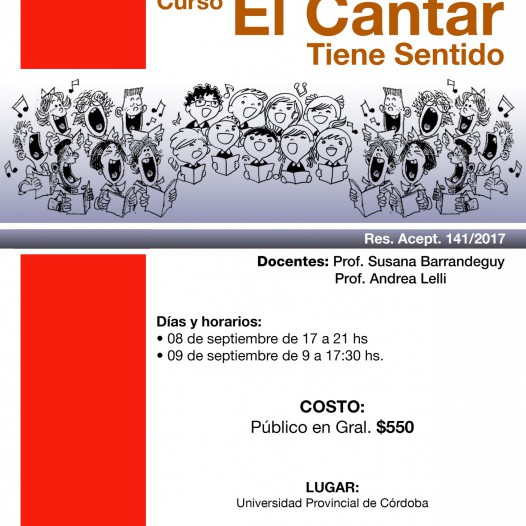 Curso: El cantar tiene sentido