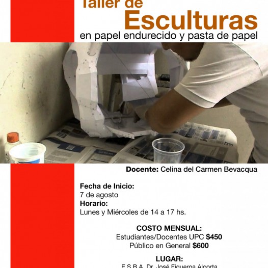 Taller de Esculturas en papel endurecido y pasta papel