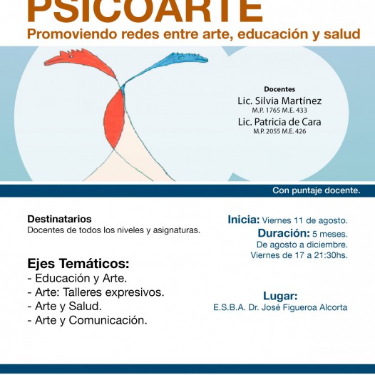 Curso de PSICOARTE – Promoviendo redes entre arte, educación y salud