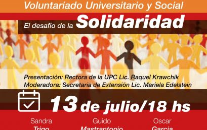 Webinar: Voluntariado universitario y social: el desafío de la Solidaridad