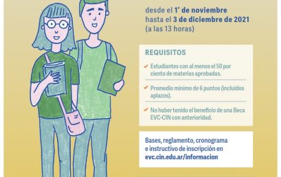 Nueva Convocatoria a Becas de Estímulo a las Vocaciones Científicas