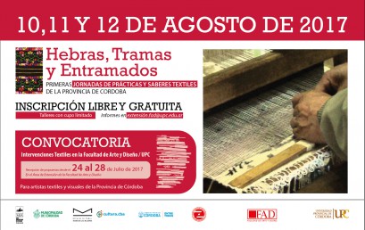 1° Jornadas de prácticas y saberes textiles de la provincia de Córdoba