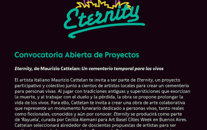 Formá parte del proyecto Eternity con tu propuesta artística