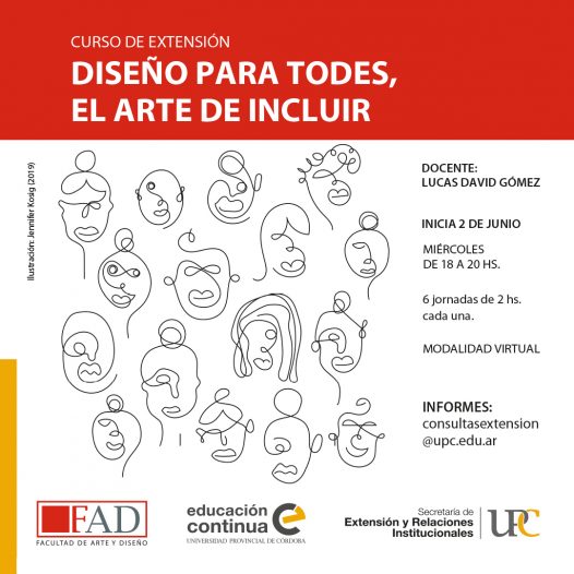 Curso de Extensión: Diseño Para Todes, el Arte de Incluir – Inicia: 02/06/2021