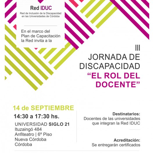 III Jornadas de Universidad y Discapacidad