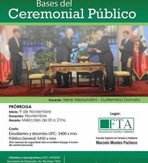 Seminario-Taller: Bases del Ceremonial Público