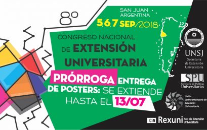 Prórroga para la presentación de posters al 8° Congreso Nacional de Extensión Universitaria (NExU)