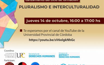 Invitación al lanzamiento del Ciclo de formación: Pluralismo e interculturalidad