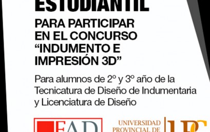 Convocatoria Estudiantil Concurso “INDUMENTO E IMPRESIÓN 3D”