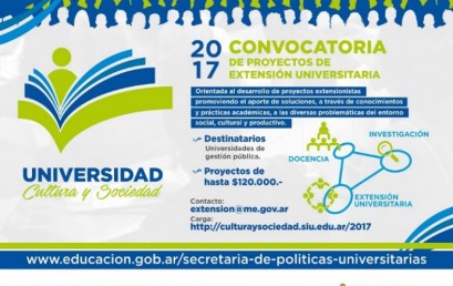 Convocatoria a proyectos de Extensión Universitaria