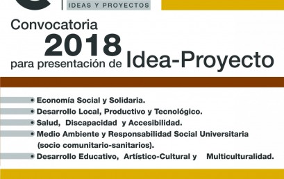 Prórroga para la Convocatoria Idea-Proyecto 2018