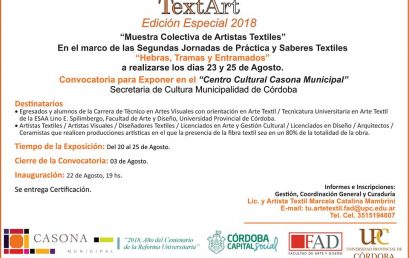 Segundas Jornadas de Práctica y Saberes Textiles: Hebras, Tramas y Entramados