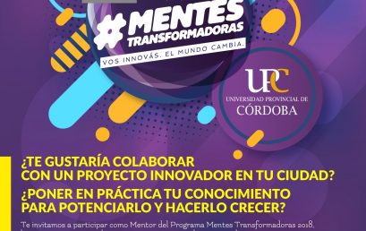 Sumate como estudiante-mentor de Mentes Transformadoras 2018