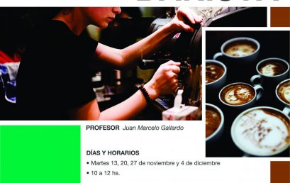 Inscripciones abiertas para el taller de Barista