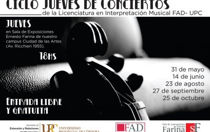 Sumate al Ciclo “Jueves de Conciertos” en la UPC