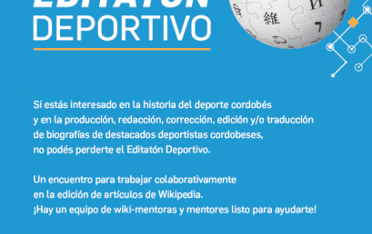 Sumate al Editatón deportivo en el Parque del Kempes