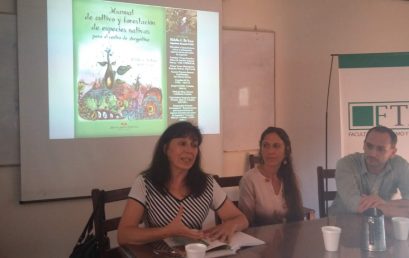 Presentación del libro “Manual de cultivo y forestación de especies nativas para el centro de Argentina” en la FTA