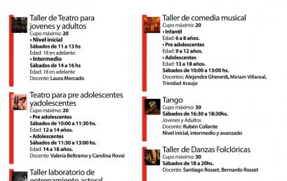 Continúan abiertas las inscripciones para los Talleres Culturales de la FAD 2019