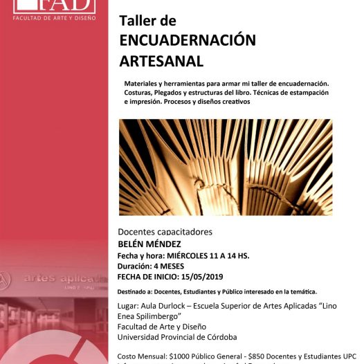 Taller de Encuadernación Artesanal