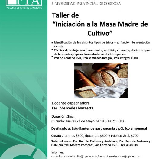 Curso: Iniciación a La Masa Madre de Cultivo