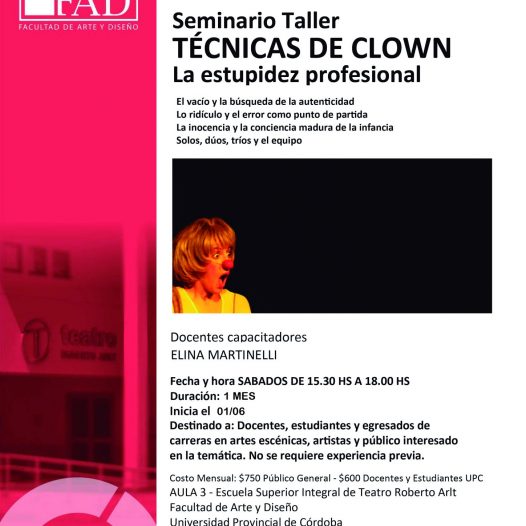 Seminario Taller: Técnicas de Clown. La estupidez profesional