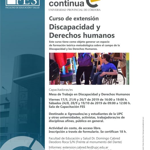 Curso: Discapacidad y Derechos humanos