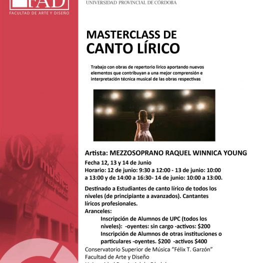 Masterclass de Canto Lirico