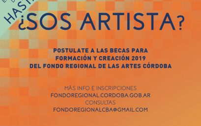 Se extendió el plazo para las Becas del Fondo Regional de las Artes y la Transformación Social