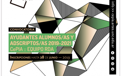 Convocatoria: Ayudantes Alumnos/as y Adscriptos/as para Equipo RDA de CePIA