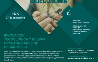 Becas para el Curso de Actualización de Posgrado en Bioeconomía