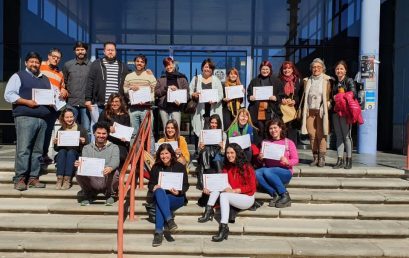 Los becarios de UPC recibieron sus certificados por su participaron en la Restauración del Teatro Libertador General San Martin