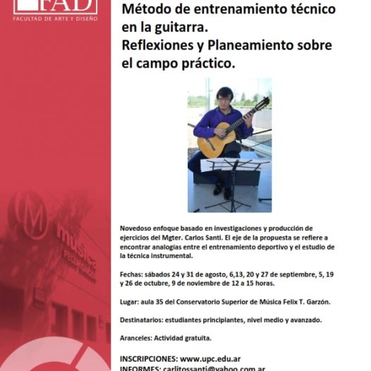 Método de entrenamiento técnico en la guitarra