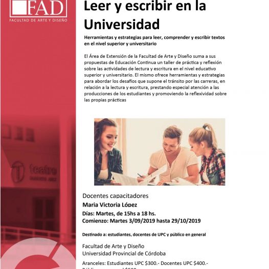 Taller: Leer y escribir en la Universidad