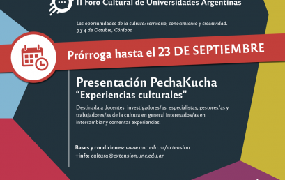 Convocatoria para presentación de Experiencias y Proyectos Culturales Universitarios