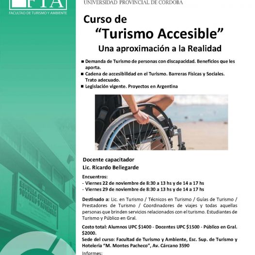 Seminario-Taller: Turismo Accesible, una aproximación a la realidad