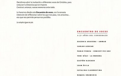 A 51 años del cordobazo, encuentro de voces en la UPC