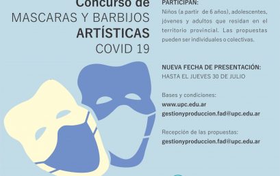 Prórroga para el concurso de Máscaras y barbijos artísticas COVID 19