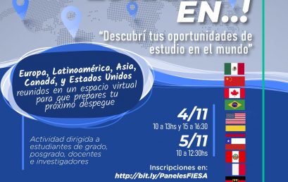 Panel Virtual “Estudiar en”: Latinoamérica, Europa, Asia y Norteamérica