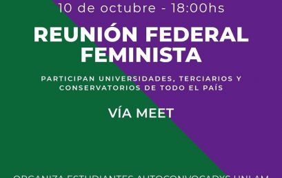 Sumate a la Segunda Reunión Federal Feminista de Educación Superior