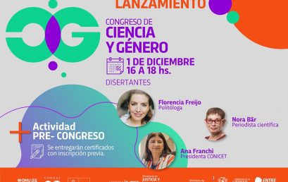 Te invitamos al lanzamiento del Congreso Ciencia y Género