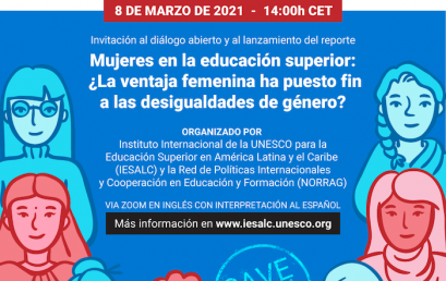 Webinario: Mujeres en la educación superior, ¿La ventaja femenina ha puesto fin a las desigualdades de género?