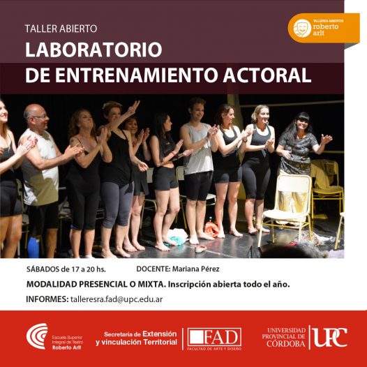 Taller ABIERTO: Laboratorio de entrenamiento actoral