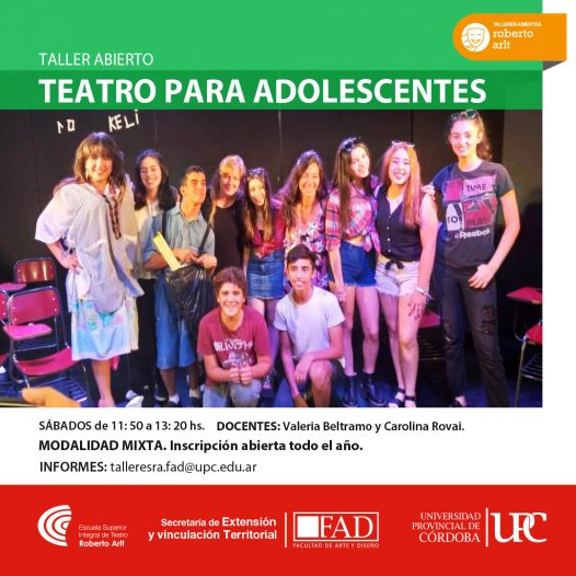 Taller ABIERTO: Teatro para adolescentes