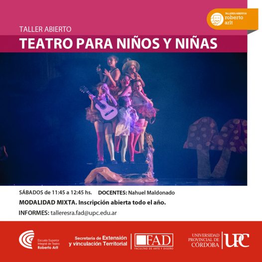 Taller ABIERTO: Teatro para niños y niñas