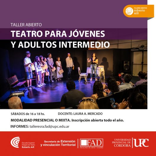 Taller ABIERTO de Teatro para Jóvenes y Adultos -Intermedio