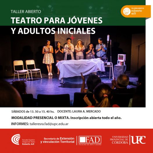 Taller ABIERTO de Teatro para Jóvenes y Adultos – Iniciales