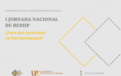 Nueva publicación de la Editorial UPC:  Actas de la I Jornada Nacional REDIIP