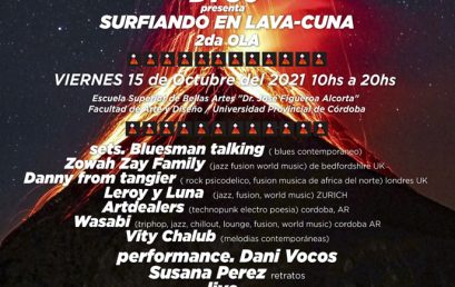 Se inauguró la exhibición colectiva y cooperativa “SURFIANDO EN LAVA- cuna: 2° OLA”