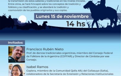 Taller “Entre el folklore y la copla: un encuentro para conmemorar el Día de la Tradición”