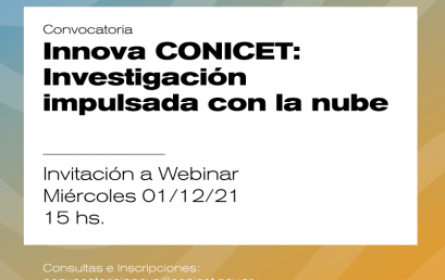 Convocatoria CONICET-Amazon Web Services. Invitación a Webinar